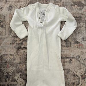 Little Planet Ribbed Organic Cotton Gown